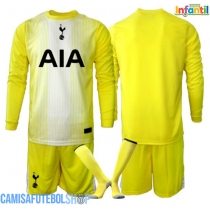 Camisa de time de futebol Tottenham Hotspur Goleiro Replicas 3º Equipamento Infantil 2025-26 Manga Comprida (+ Calças curtas)